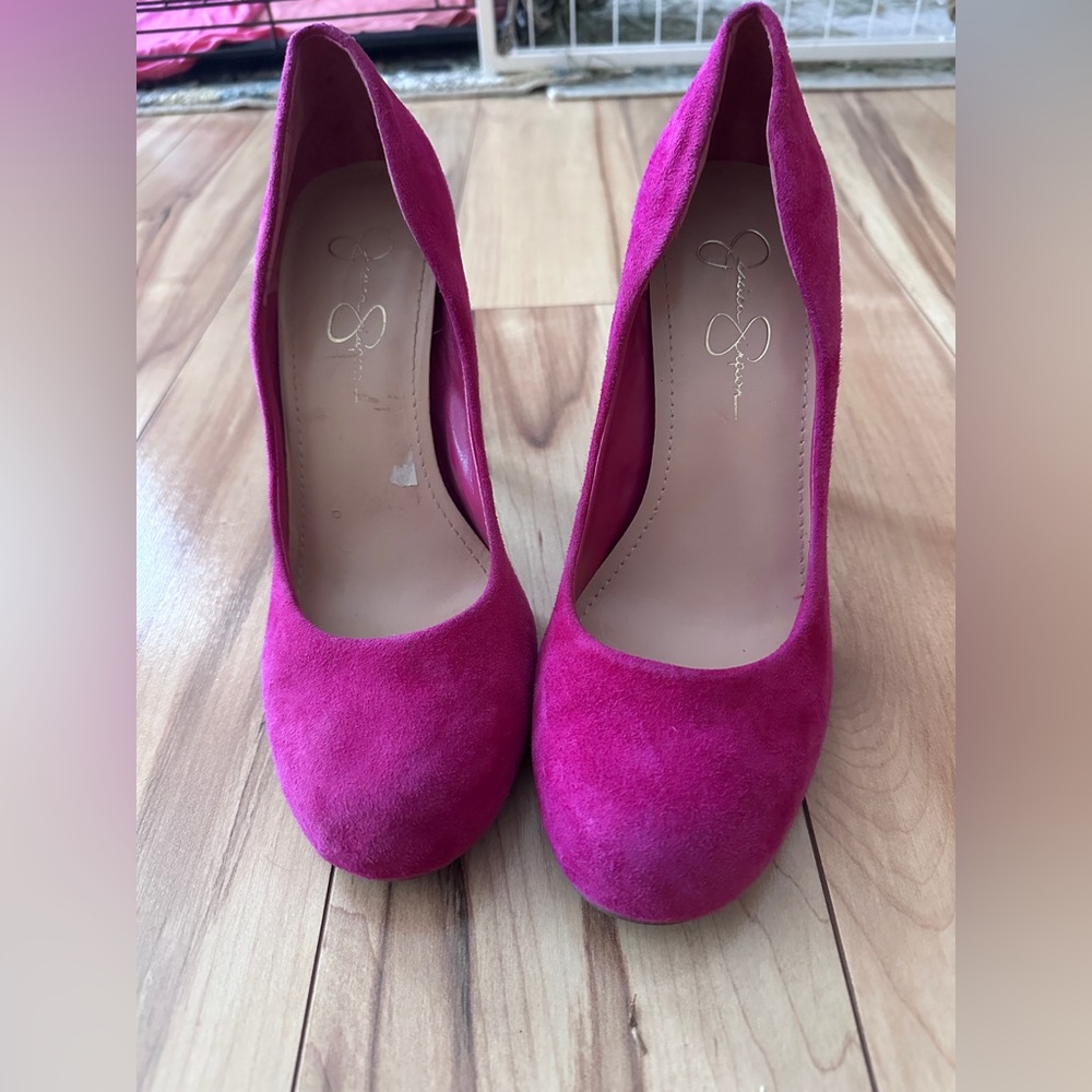 Pink Suede Women's Pumps